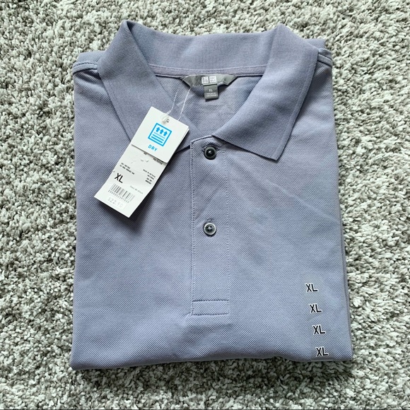 UNIQLO Men's Dry Pique Short Sleeve Polo Shirt - Picture 3 of 3